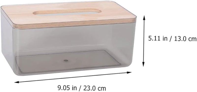 حامل علبة المناديل الخشبي الأنيق لمنظم المناديل المكتبي للمطبخ والمكتب والسيارة - Image 3